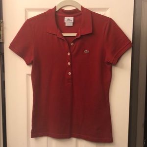 Red Lacoste Polo